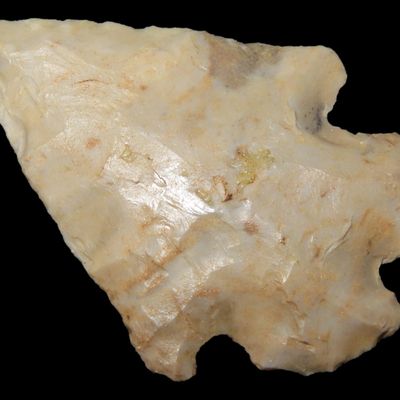 Sale Photo Thumbnail #663: Amazing Ohio Lecroy Bifurcate Arrowhead found in Butler County OH. Indian Arrowhead, Artifact.