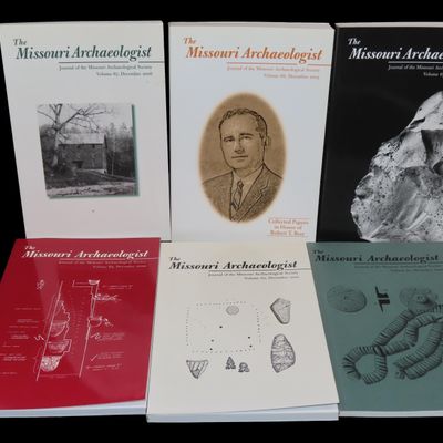 Sale Photo Thumbnail #685: Lot of 6 Missouri Archaeologist. Full of Pics & Articles on all kinds of Artifacts & Sites. 2000-2006, Only one issue printed per year on these. Over 100 pages per issue!