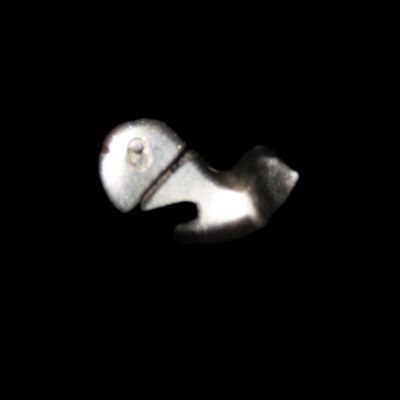 Sale Photo Thumbnail #676: Nice Crystal Clear Quartz Zuni Fetish Whale Effigy Bead, Animal Effigy, Great Example