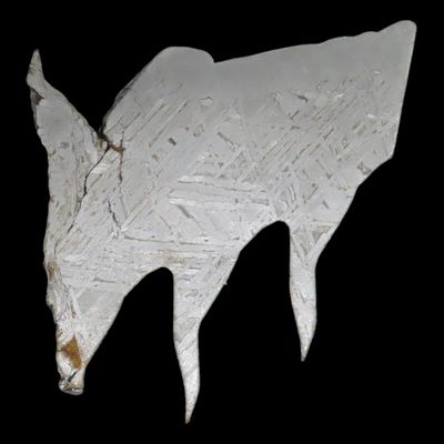 Sale Photo Thumbnail #860: 66g Meteorite Slab. 60 grams. Crazy Shape!