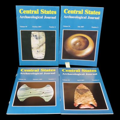 Sale Photo Thumbnail #765: COMPLETE SET OF CENTRAL STATES ARCHAEOLOGICAL JOURNALS FOR 2007