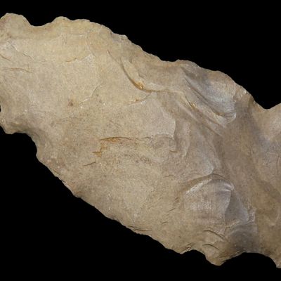 Sale Photo Thumbnail #209: 2 7/8" Flint Eccentric Effigy Arrowhead found in Northern Louisiana. Indian Artifact, Knife, Spear.