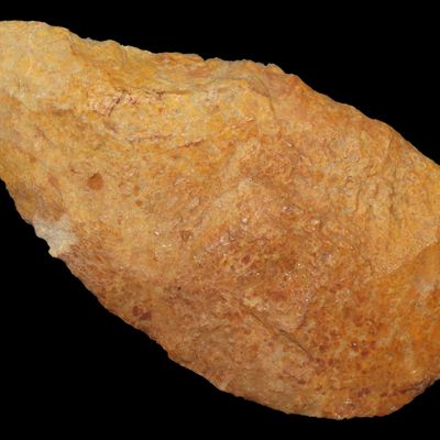 Sale Photo Thumbnail #117: Colorful 3 1/2" Florida River Stained Cowhouse Slough Ovoid Blade found in Pasco County, FL. Translucent. Ex Brian Boles Collection. Deep South Arrowhead.