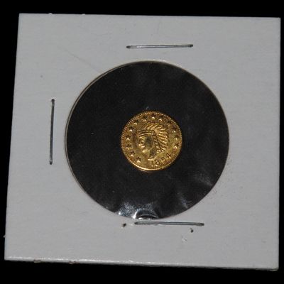 Sale Photo Thumbnail #899: 1854 California Gold Rush Era Token / Coin. Exact Gold Content Unknown.