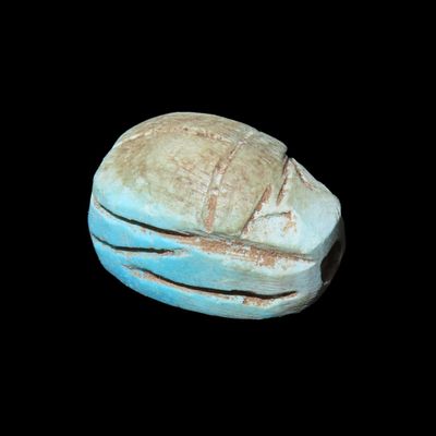 Sale Photo Thumbnail #703: Nice Egyptian Scarab Bead, 1085-730 BC, Nice Example with Great Patina