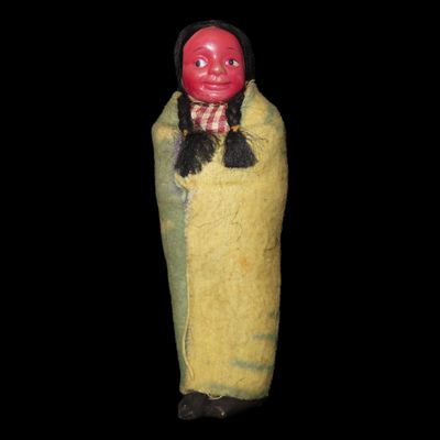 Sale Photo Thumbnail #883: Original Native American Indian Early 1900's Skookum Doll