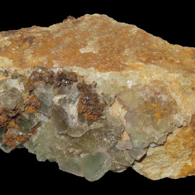 Sale Photo Thumbnail #619: Beautiful large Chunk of Green Fluorspar. Rare color!