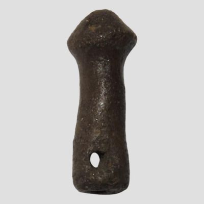 Sale Photo Thumbnail #445: Pre-Columbian Drilled Phallic Effigy Pendant found in Mexico.