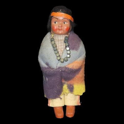 Sale Photo Thumbnail #904: Original Native American Indian Early 1900's Skookum Doll