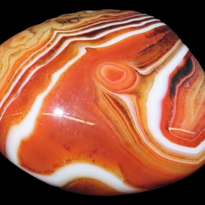 Sale Photo Thumbnail #766: Colorful Polished Banded Lace Agate. Incredible Colors. Nice large example. Fully Polished.