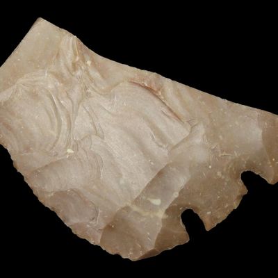 Sale Photo Thumbnail #723: Huge Texas Base Tang Heartbreaker! Super Thin and expertly made example. Would have been Massive! Bandera County TX.