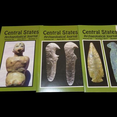 Sale Photo Thumbnail #810: SET OF 3 CENTRAL STATES ARCHAEOLOGICAL JOURNALS FOR 2017