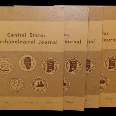 Sale Photo Thumbnail #24: FULL SET OF 1968 CENTRAL STATES ARCHAEOLOGICAL JOURNALS. FULL OF TONS OF GREAT PICS & ARTICLES ON ANCIENT COPPER ARTIFACTS, FISH HOOKS, PALEO CLOVIS, PIPES, BIRDSTONES, AXES, BANNERSTONES, EFFIGY POTTERY, THEBES, ETC.