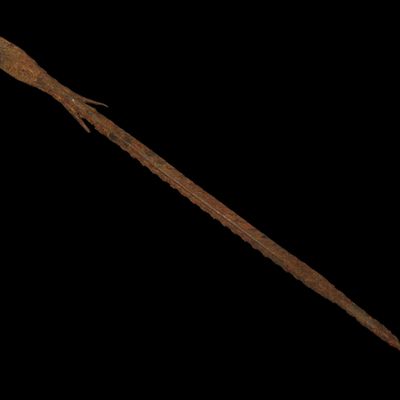Sale Photo Thumbnail #673: 7 1/16" Egyptian Metal Spear, Iron Arrow Shaft, Egypt, Sahara Desert, Africa.