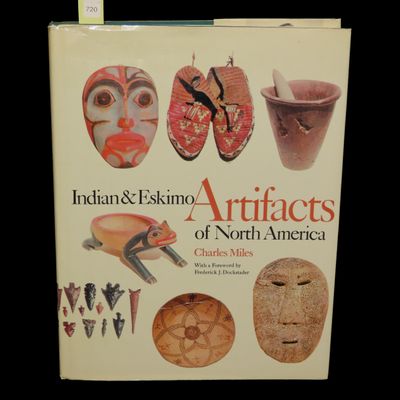 Sale Photo Thumbnail #713: INDIAN & ESKIMO ARTIFACTS OF THE MIDWEST, HARDBACK, 244 PAGES, LOTS OF GREAT RELICS FROM THE US, BANNERSTONES, AXES, PIPES, HISTORIC, ETC