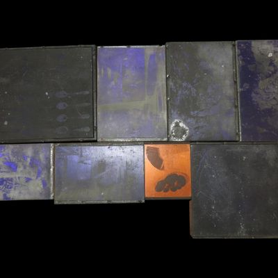 Sale Photo Thumbnail #875: Lot of 8 Old Vintage Printing Plates from Rev, Heikes books.