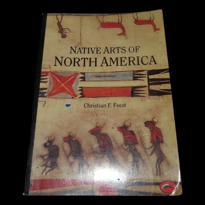 Sale Photo Thumbnail #304: NATIVE ARTS OF NORTH AMERICA, 216 PAGES WITH 193 PICS & ILLUSTRATIONS OF POTTERY, BEADWORK, BASKETS, RUGS, PIPES, MASKS, AND SO MUCH MORE