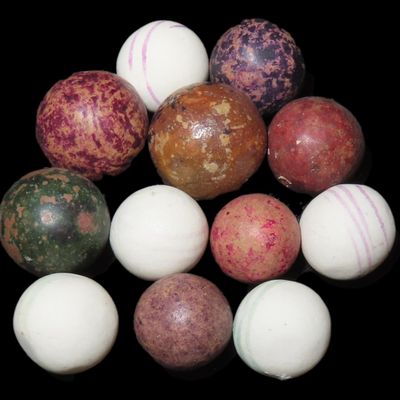 Sale Photo Thumbnail #662: Lot of Civil War era Marbles found in Wayne County Tennessee.