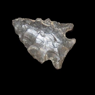 Sale Photo Thumbnail #434: Nice Knox Chert Palmer found in Greene Co., Tennessee. Indian Arrowhead, Artifact.