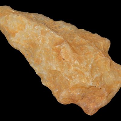 Sale Photo Thumbnail #490: 2 1/4" Translucent Quartz Halifax found in North Carolina. Indian Arrowhead, Artifact.