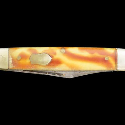 Sale Photo Thumbnail #809: Vintage Pocket Knife, Colorful Handles, Triple Blade. Imperial.