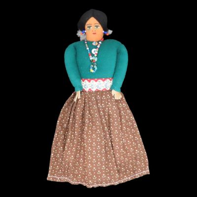 Sale Photo Thumbnail #849: 8" Native American Sioux Plains Indian Beaded Doll, Circa 1920's