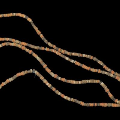 Sale Photo Thumbnail #179: 32" Hohokam / Mimbres Stone Bead Necklace found in New Mexico. Ex Jonathan parks Collection.
