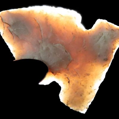 Sale Photo Thumbnail #289: Nice Side Notch Bird Point found in Montanna. Very thin well made example!