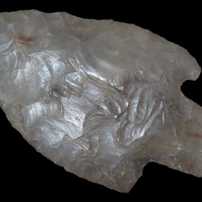 Sale Photo Thumbnail #140: Amazing 3 7/16" Texas Andice / Bulverde found in Kerr County TX. Very htin and well flaked example.