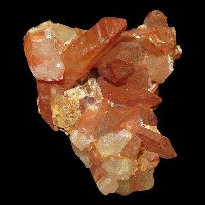 Sale Photo Thumbnail #595: Beautiful Large Red Quartz Crystal Cluster, Great Display Specimen.