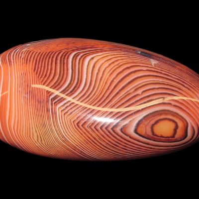 Sale Photo Thumbnail #752: Colorful Polished Banded Lace Agate. Incredible Colors. Nice large example. Fully Polished.