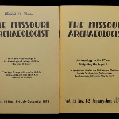 Sale Photo Thumbnail #640: Complete Set of 1973 Missouri Archaeologist. Full of Pics & Articles on all kinds of Artifacts & Sites
