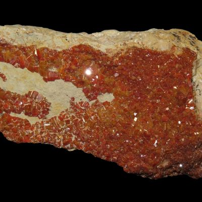 Sale Photo Thumbnail #609: Beautiful Large Red Quartz Crystal Cluster, Great Display Specimen.