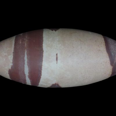 Sale Photo Thumbnail #851: Huge Super Colorful 7" Long Shiva Lingam Stone, Narmada River, India. Oustanding Color!