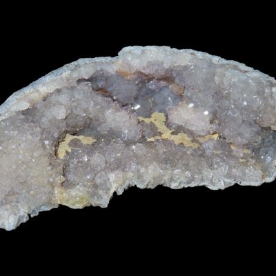 Sale Photo Thumbnail #491: Beautiful Large Cut & Polished Geode Cave Quartz Cluster. Amazing Color! Nice Large Example