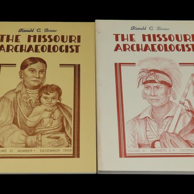 Sale Photo Thumbnail #608: Complete Set of 1959 Missouri Archaeologist. Full of Pics & Articles on all kinds of Artifacts & Sites. Lots of Pics & Info of Pottery.
