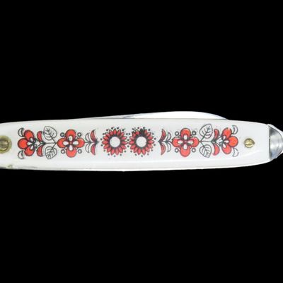 Sale Photo Thumbnail #861: Colorful Vintage Pocket Knife. Single Blade. Brazil