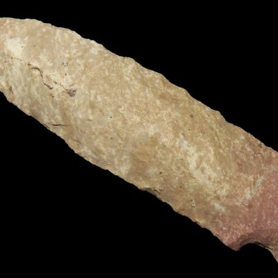 Sale Photo Thumbnail #210: Amazing 3 1/4" Benton found in Harrison County Indiana along the Ohio River. Very Colorful Example.
