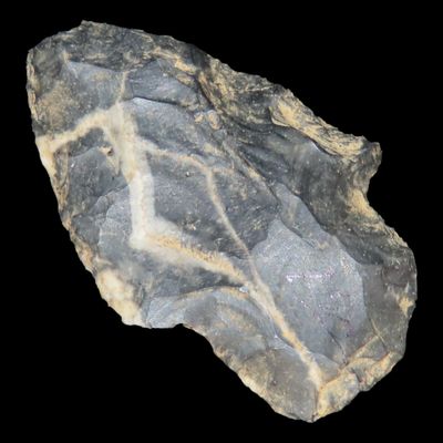 Sale Photo Thumbnail #426: Colorful Lightning Streak Novaculite Gary / Adena found in Northern Arkansas. Great Color!