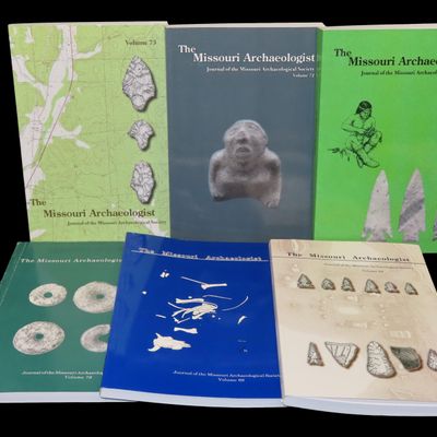 Sale Photo Thumbnail #691: Lot of 6 Missouri Archaeologist. Full of Pics & Articles on all kinds of Artifacts & Sites. 2007-2012, Only one issue printed per year on these. 100-250 pages per issue!