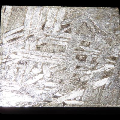 Sale Photo Thumbnail #649: Nice Cut & Polished Meteorite Slab, 29 grams, Beautiful Windmanstatten Pattern