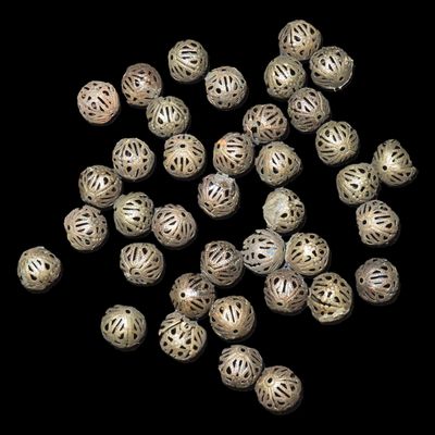 Sale Photo Thumbnail #896: Big Lot of Vintage Brass Trade Beads from Africa