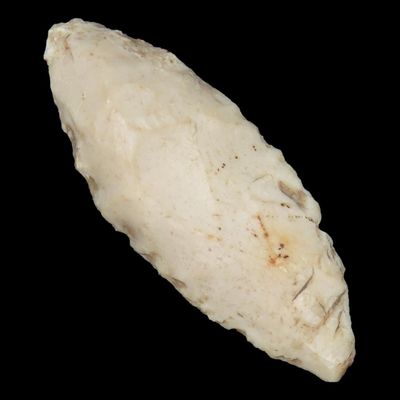 Sale Photo Thumbnail #926: Nice 2 1/8" Nodena Bipoint Mississippian Blade found in Northern Arkansas. Indian Arrowhead, Artifact.