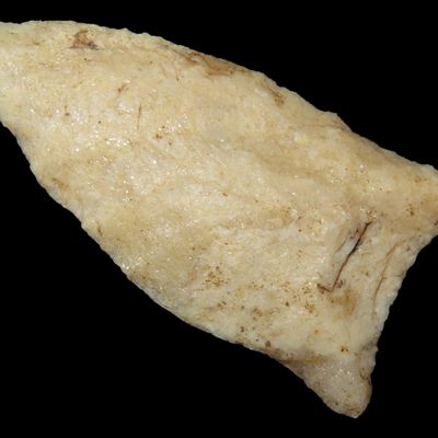 Sale Photo Thumbnail #69: Amazing 2" Florida paleo Suwannee / Simpson found in Bradford County, FL. Ex Brian Boles Collection. Deep South Arrowhead. Great Patina.
