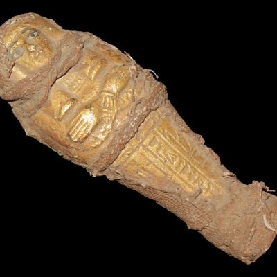 Sale Photo Thumbnail #782: 3 15/16" Egyptian Ushtabi / Shabti 1085-730 BC, Faience, Nice Example with nice Patina