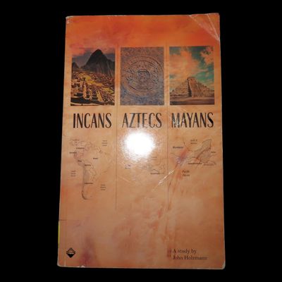 Sale Photo Thumbnail #360: INCANS, AZTECS, MAYANS, 175 PAGE BOOK COMPARING THE ART, STRUCTURES, AND RITUALS OF 3 GREAT PRECOLUMBIAN CIVILIZATIONS