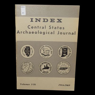 Sale Photo Thumbnail #40: CENTRAL STATE ARCH. JOURNAL VOLUMES 1 THRU 16, 1954-1969 INDEX.