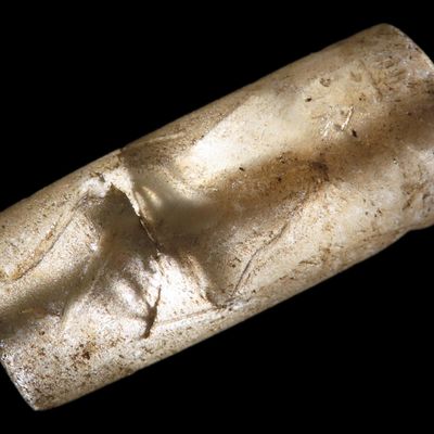 Sale Photo Thumbnail #710: Ancient Roman Viking Engraved Intaglio Seal Bead