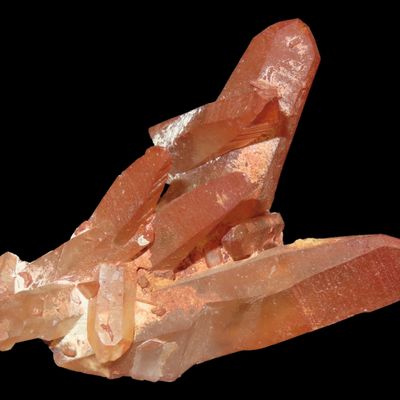 Sale Photo Thumbnail #518: Beautiful Large Red Quartz Crystal Cluster, Great Display Specimen.