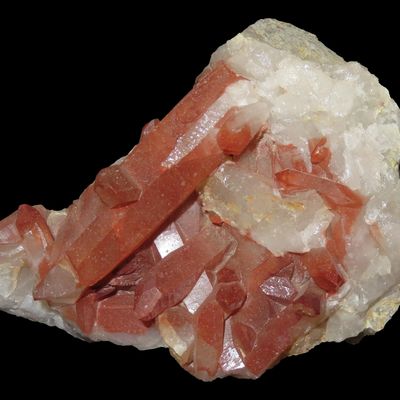 Sale Photo Thumbnail #539: Beautiful Large Red Quartz Crystal Cluster, Great Display Specimen.